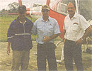 Ricky Park (right) with Myanmar team