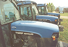 Part of the Montana vineyard New Holland TNF fleet